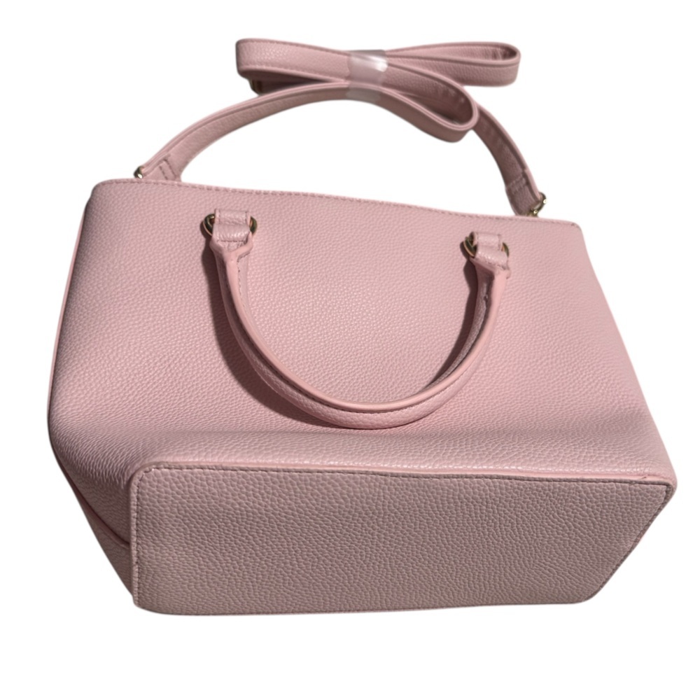 NWT Nanette Lepore Blush Pink Leather Tote Gold Hardware Structure Shoulder Bag - Picture 3 of 6